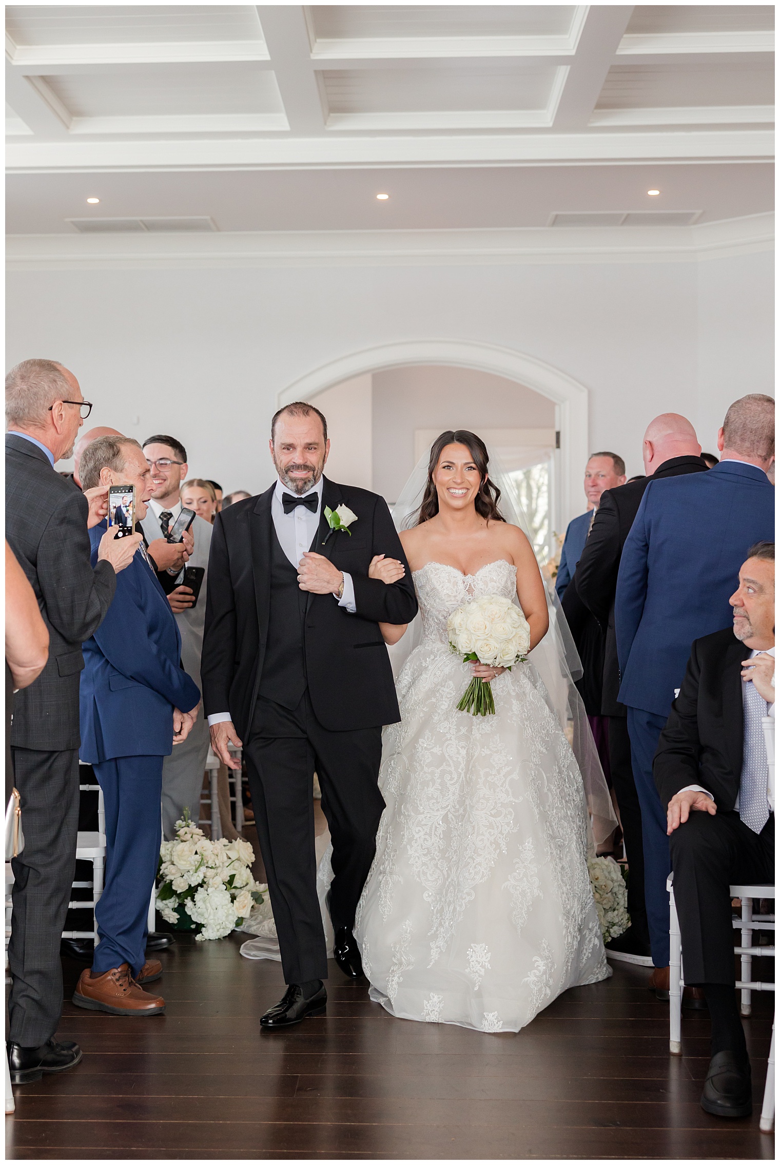 bride walking down to the aisle