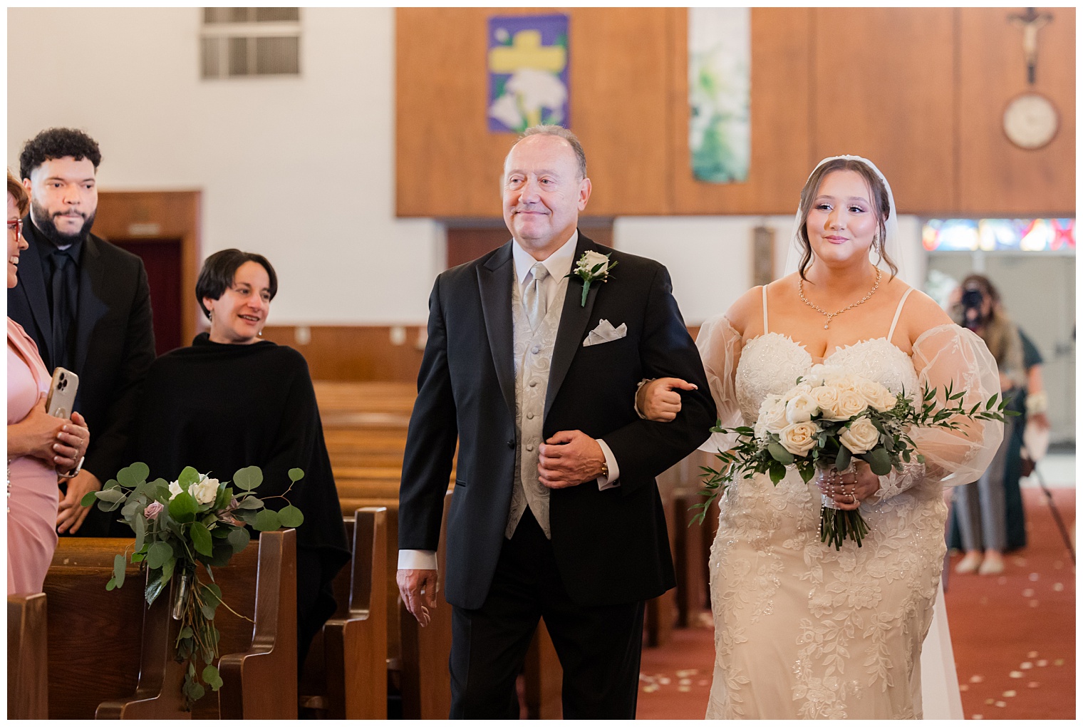 bride walking down the aisle