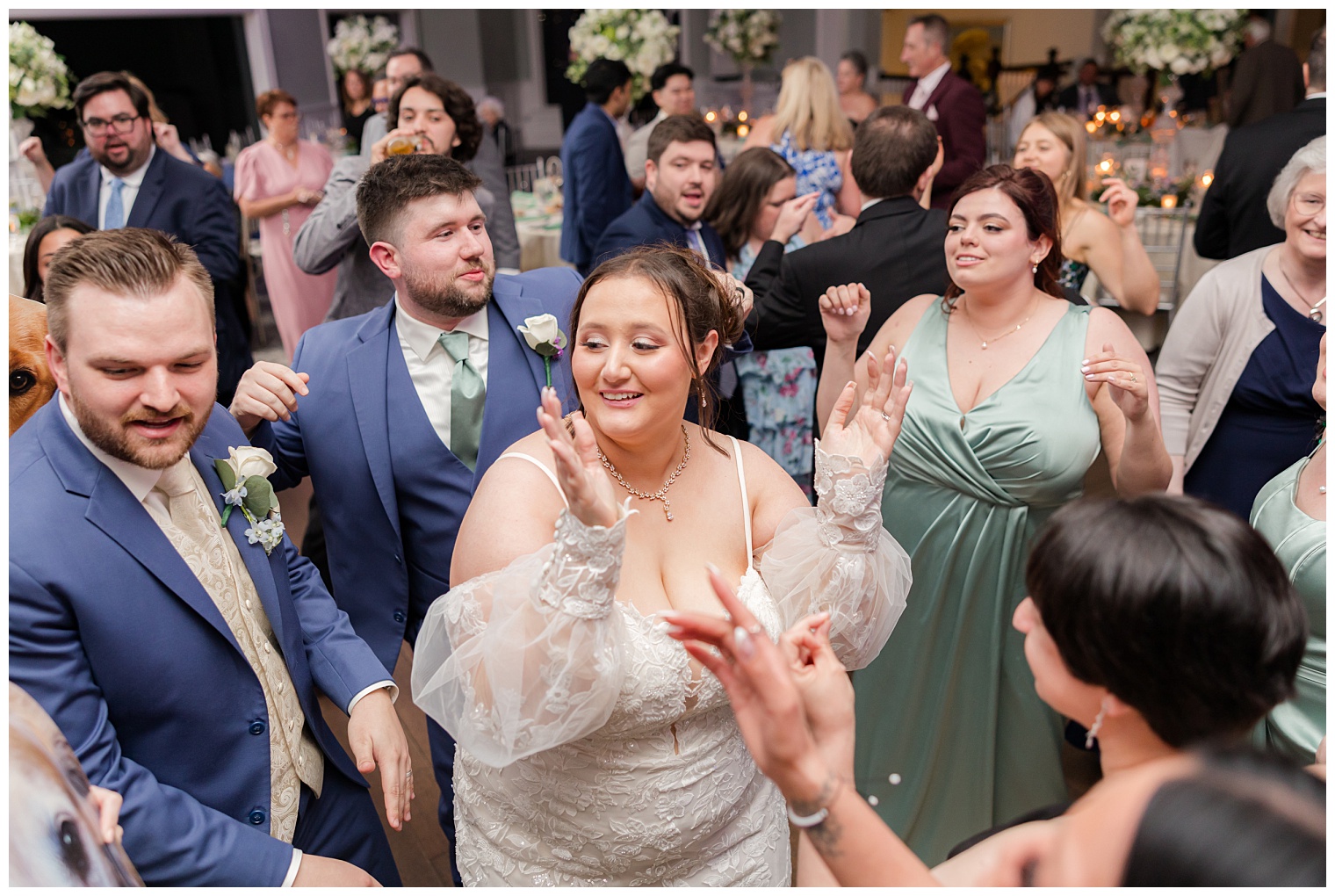 bride on the dance floor