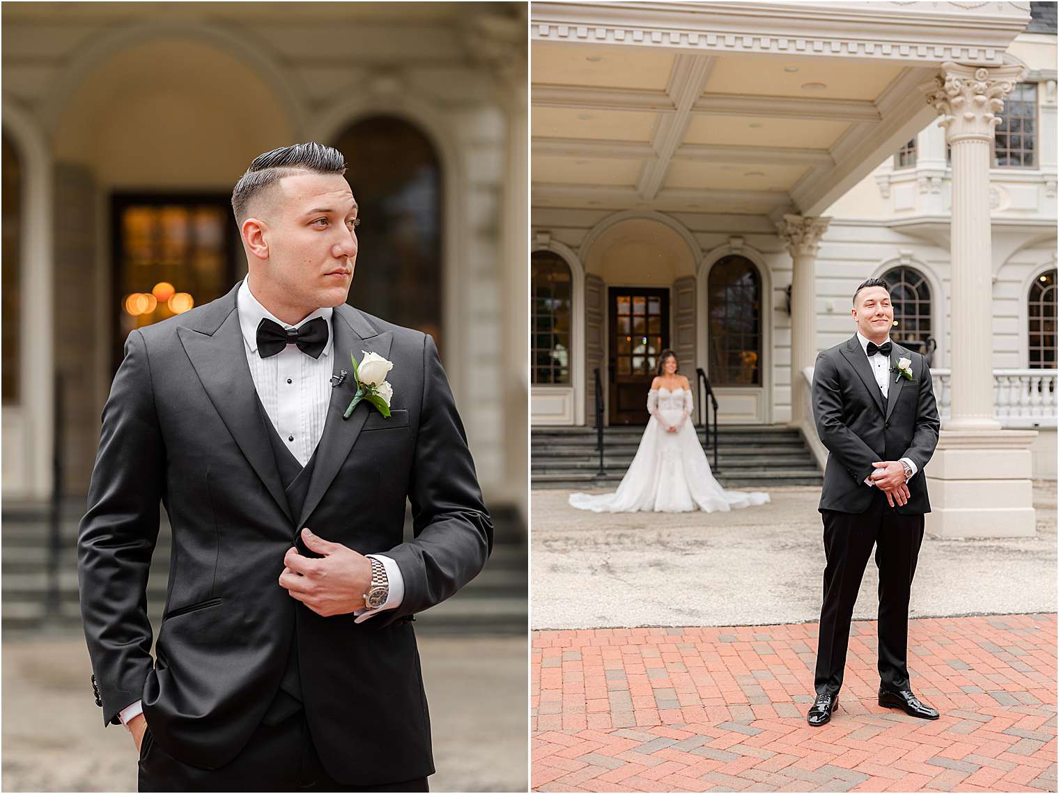 first look photos at Ashford Estate in Allentown NJ