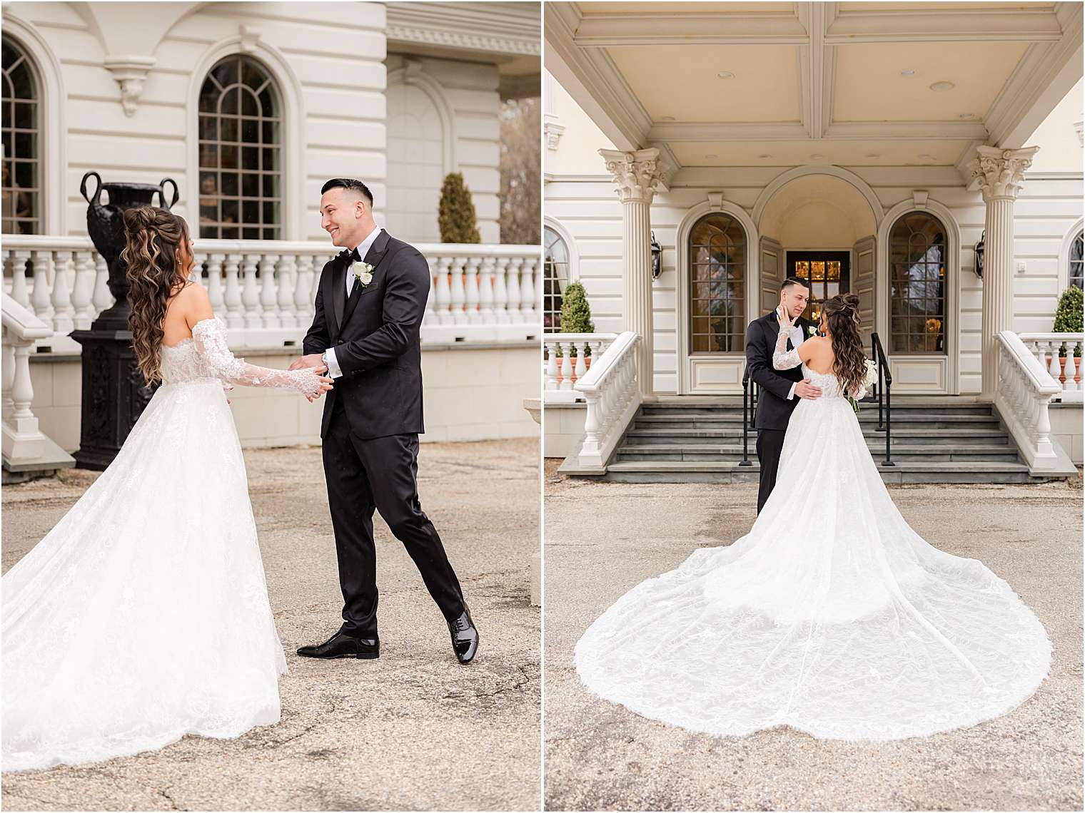 timeless black tie wedding at Ashford Estate in Allentown NJ