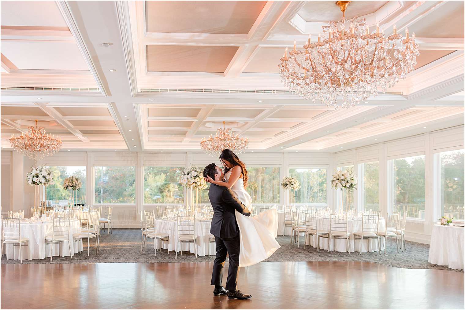 husband and wife on the dancefloor